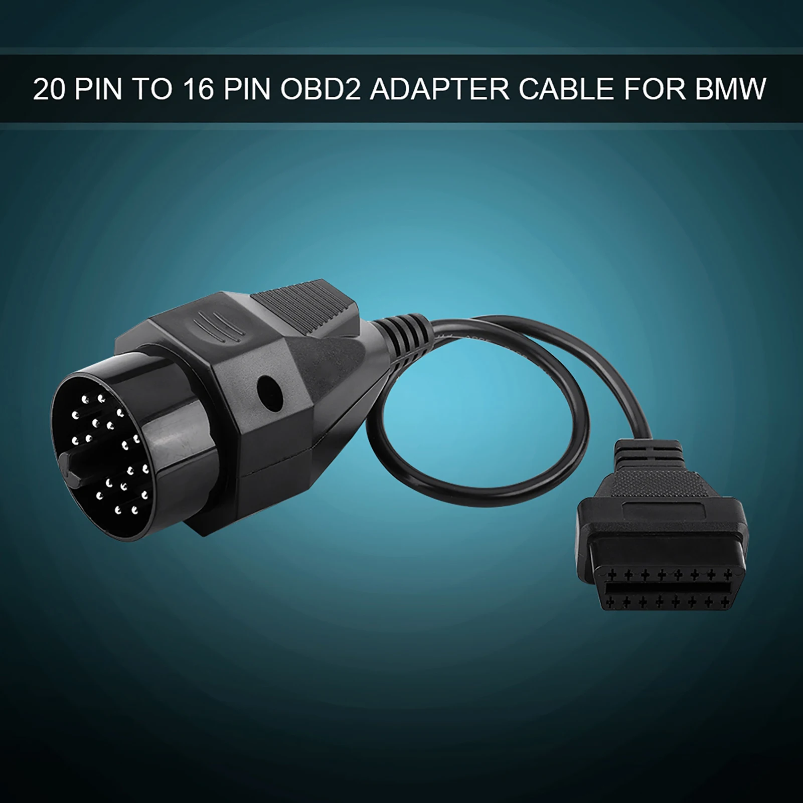 

20 Pin To 16 Pin OBD2 Adapter Connector Scanner Cable For BMW E36 E38 E39 E46 E53 X5 Z3
