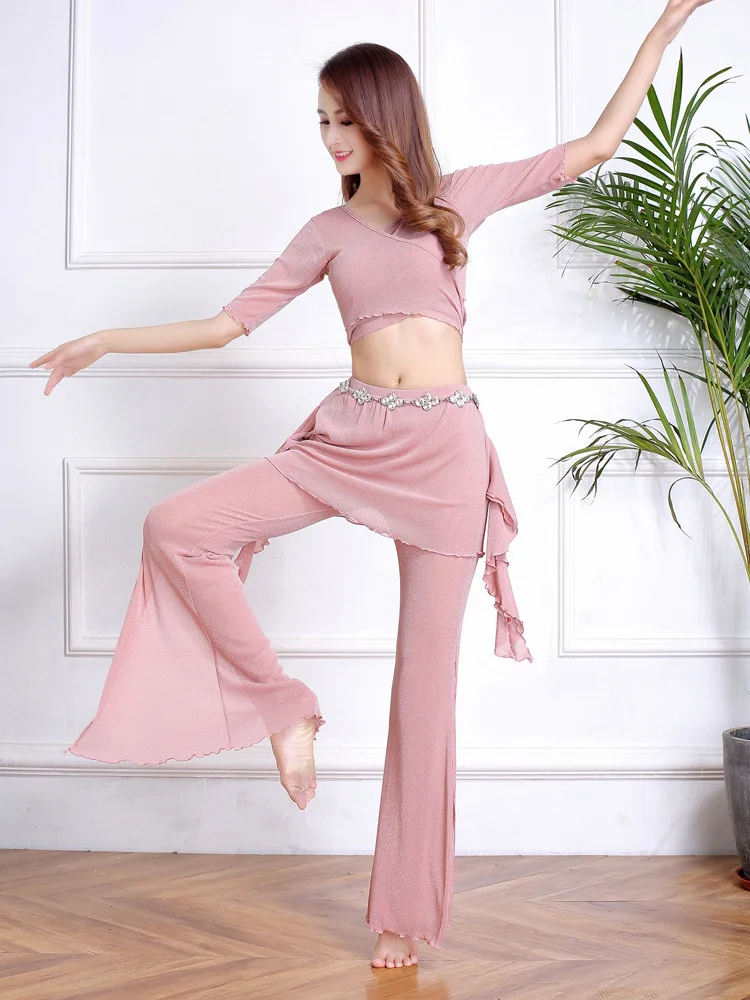 Женский костюм с рюшами для танца живота танцевальный латиноамериканских танцев
