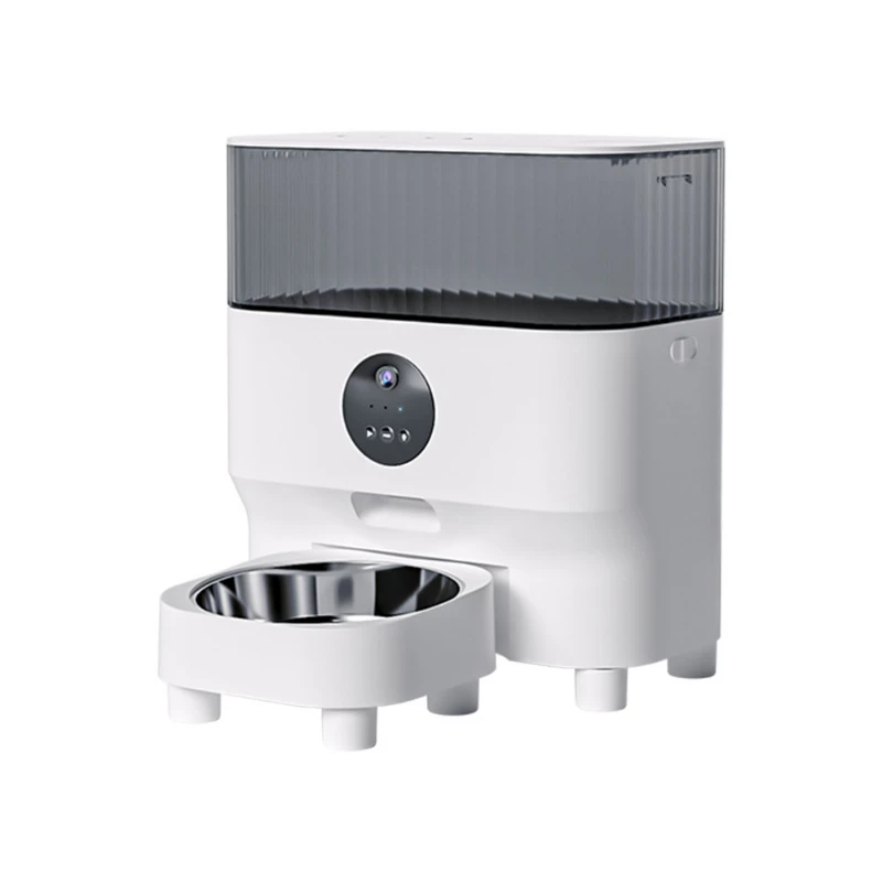 

Automatic feeder cat dog video voice modern pet bowl and feeder