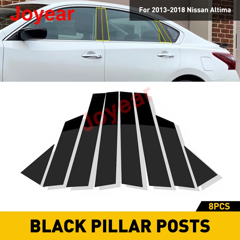 

8 шт./набор, наклейки на стойки автомобильных дверей и окон