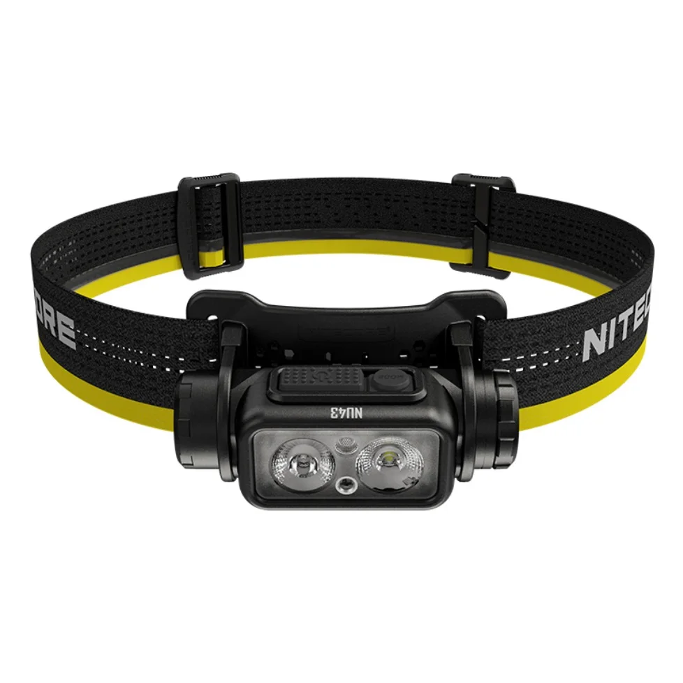 NITECORE NU43 Rechargeable Headlamp White & Red Light Lantern Headlight Flashlight with 3400mAh Battery for Outdoor Camping