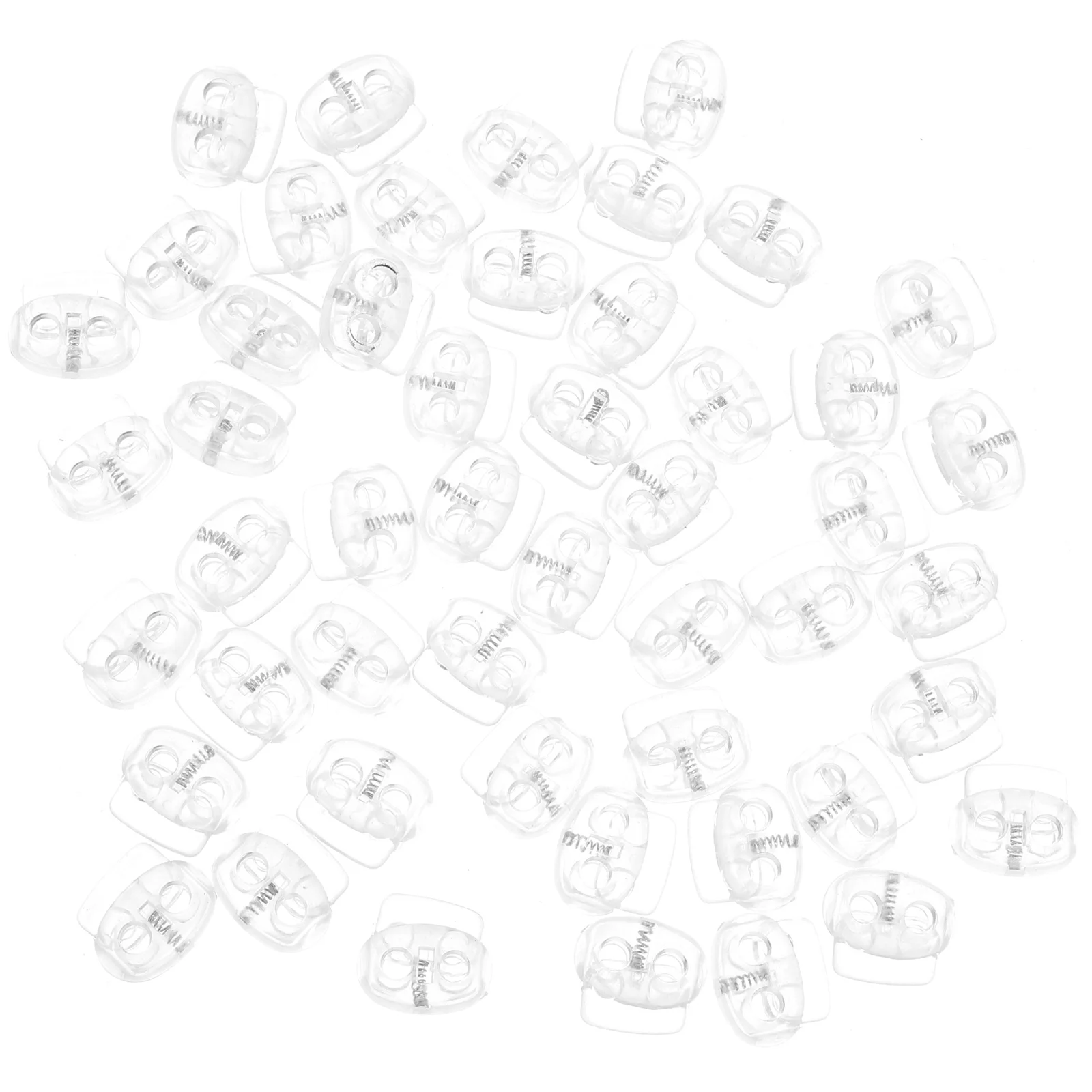 

Cord Drawstring Locks Lock Spring Stopper Toggle Fastener Hole Lanyard Double Drawstrings Adjustable Buckle Clothes Toggles Ends