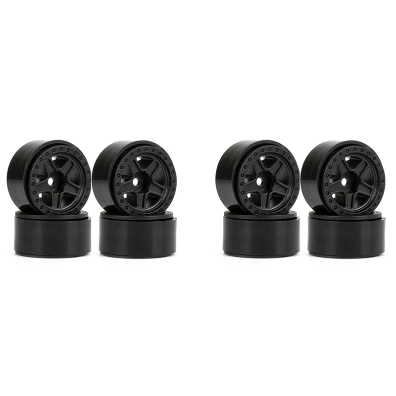 

8 шт., 1,0 дюймовые нейлоновые колесные диски с 5 спицами для радиоуправляемого гусеничного автомобиля 1/24 Axial SCX24 FMS FCX24 Enduro24 Запчасти для модификации, 1