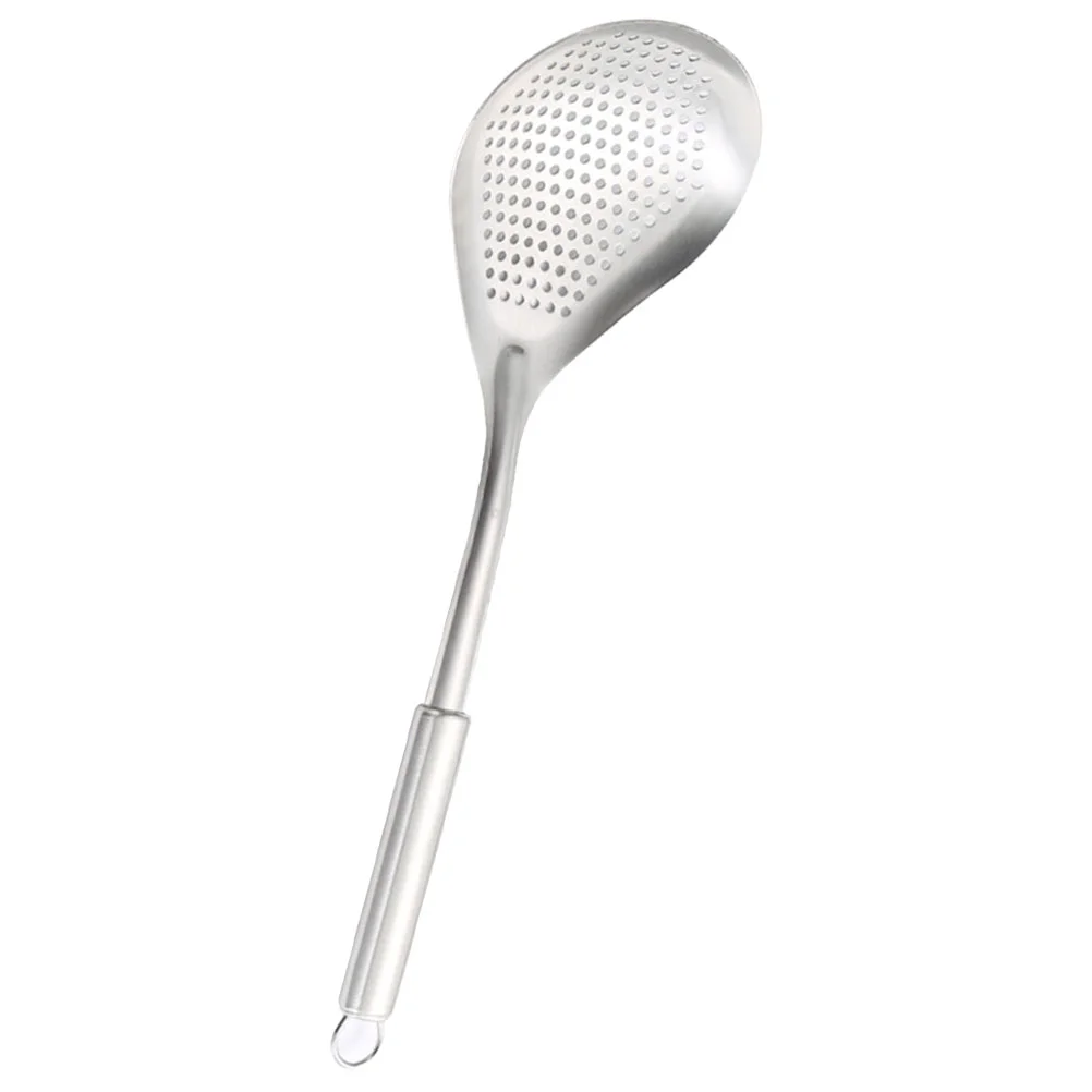 

Stainless Steel Colander Pasta Spoon Kitchen Spoons Noodle Strainer Slotted Fried Metal Filter