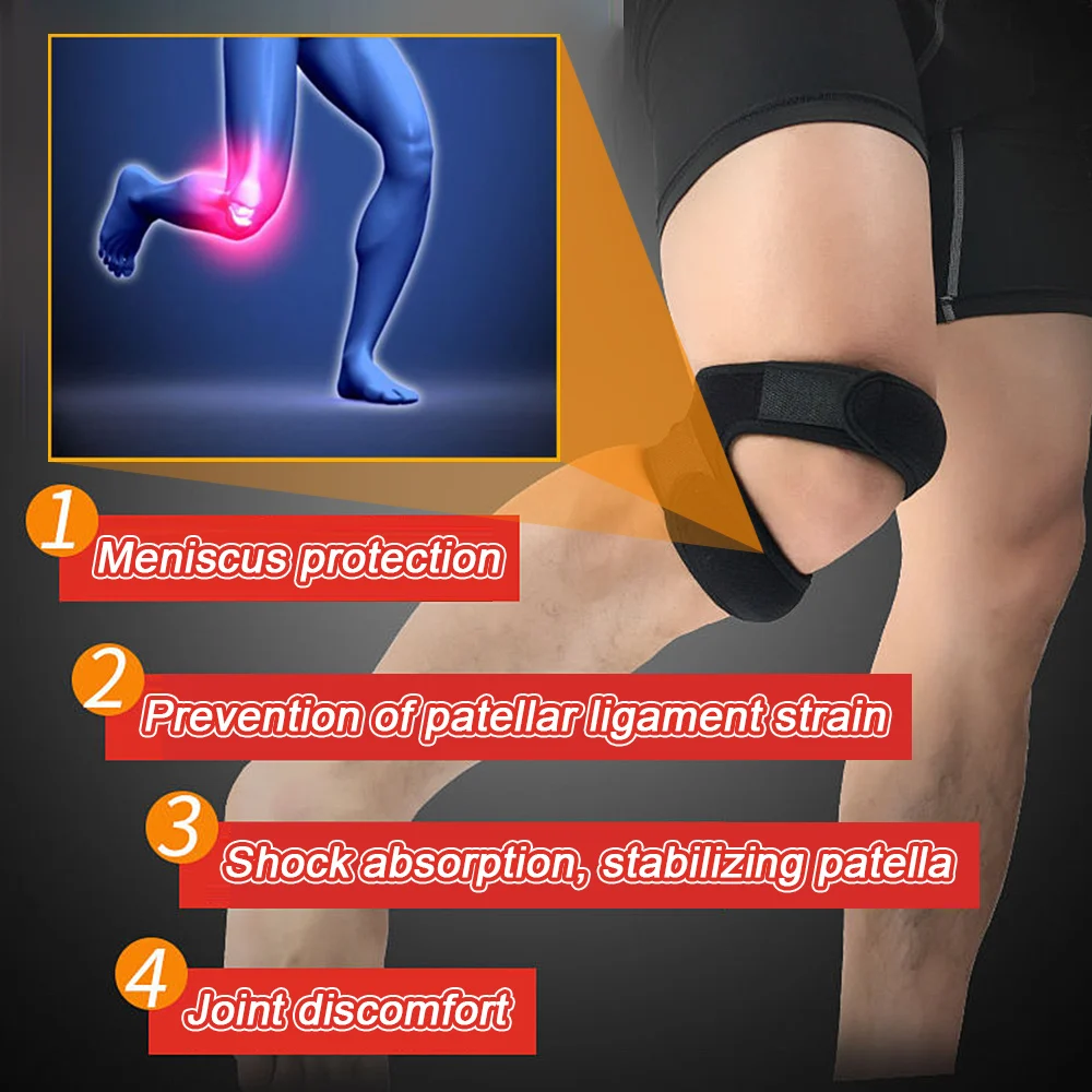 Спортивный Наколенник Для Взрослых Защитная Тканевая Повязка Тренажерного Зала