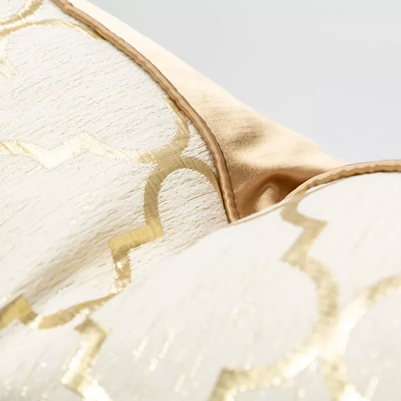 

2023 Luxury Sofa Cushion Nordic Decorative France Pillows Case 45x45 Satin Champagne Simple Dakimakura For Living Home duvet co