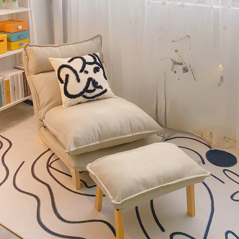 

Lazy sofa deck chairs Home balcony leisure small apartment type living room tatami bed single