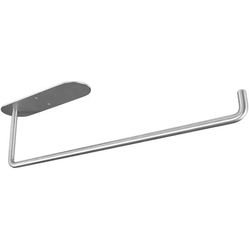 

Paper Towel Holder-Self Adhesive Or Drilling,Under Cabinet Paper Towel Holder Wall Mount For Kitchen Bathroom