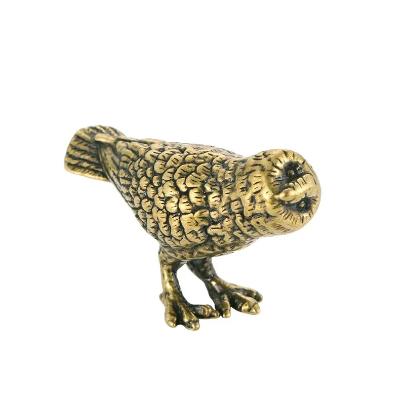 Латунная миниатюра совы