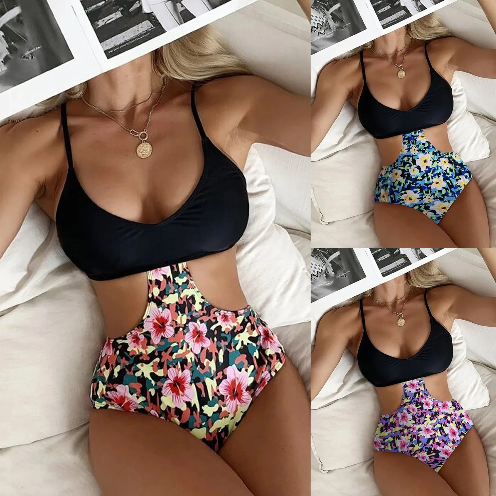 

Brazilian Biquini Trajes De Baño Mujer Women 2022 Swimsuit Monokini 2022 New One Piece Swimsuit Swimwear High Waist Bathing Suit