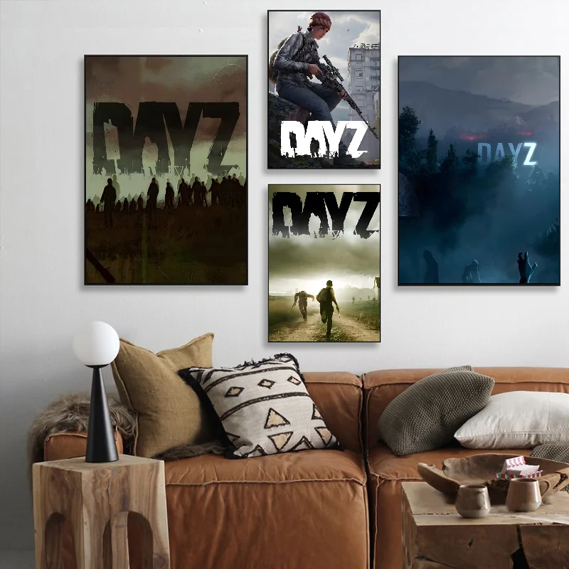 Игровой постер Dayz самоклеящаяся художественная водонепроницаемая бумажная