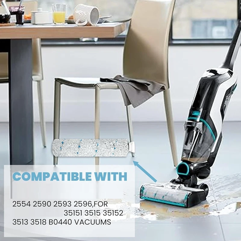 3 шт./упаковка ЩЕТОЧНЫЕ рулоны 2787 и вакуумные фильтры 1866 совместимые с Bissell Crosswave Max