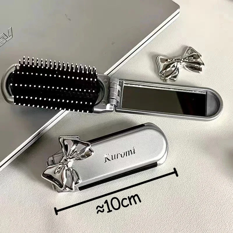 Sanrio складная расческа для волос с подушкой безопасности зеркалом портативная