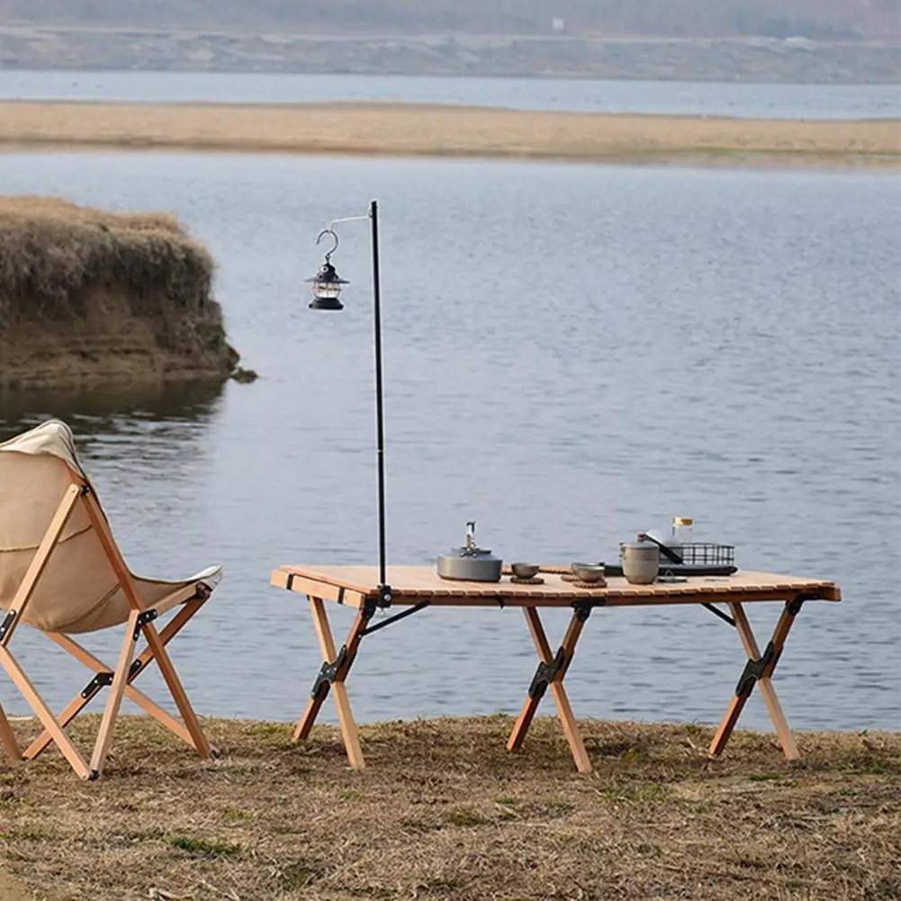 

Портативный алюминиевый полюсный светильник для кемпинга и пикника, туристический полюсный светильник для палатки, складной полюс из спла...