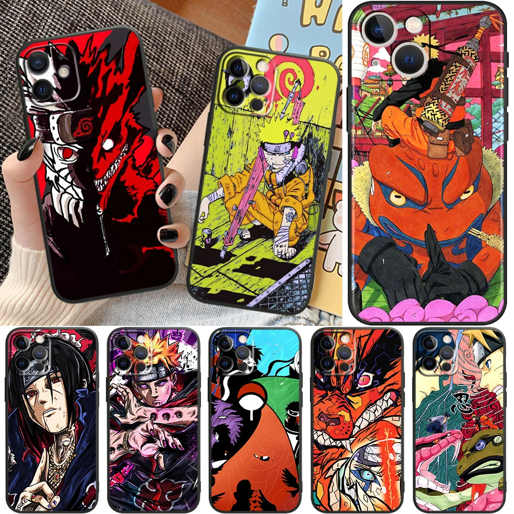 

Cool Naruto Kakashi Art For Apple iPhone11 12 13 Pro Mini X XR XS Max 7 8 Plus Black luxury Silicone Soft Phone Case