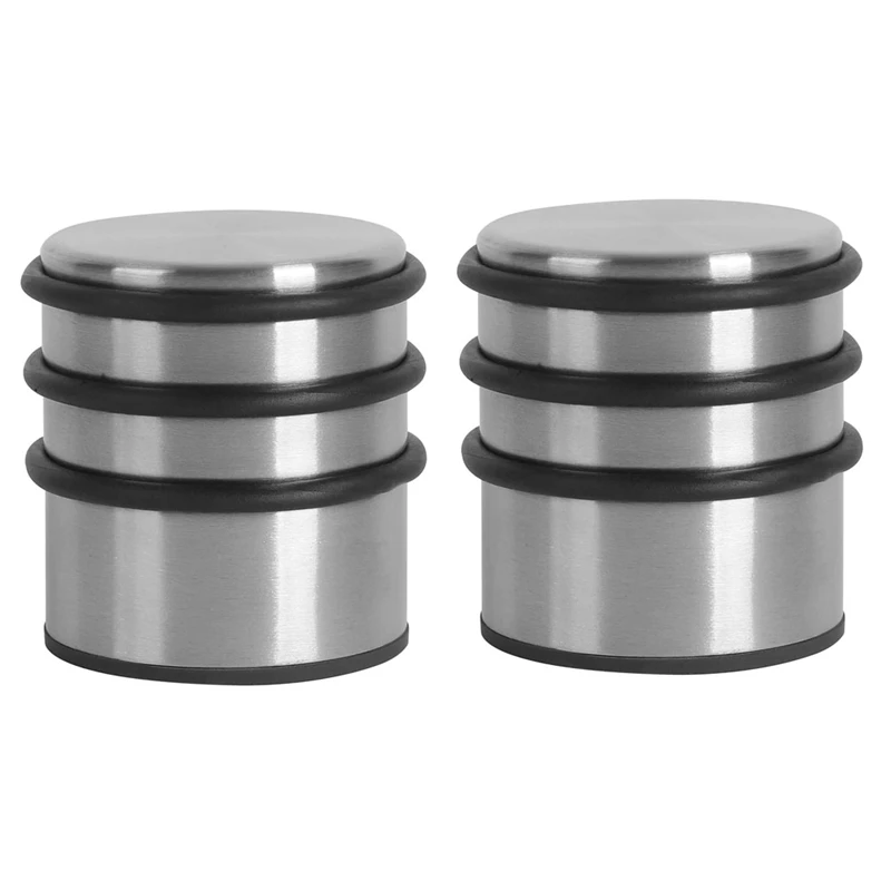 

New 2X Stainless Steel Door Stopper, Household Anti-Collision Door Stop, Perforation-Free Silent Door Stop