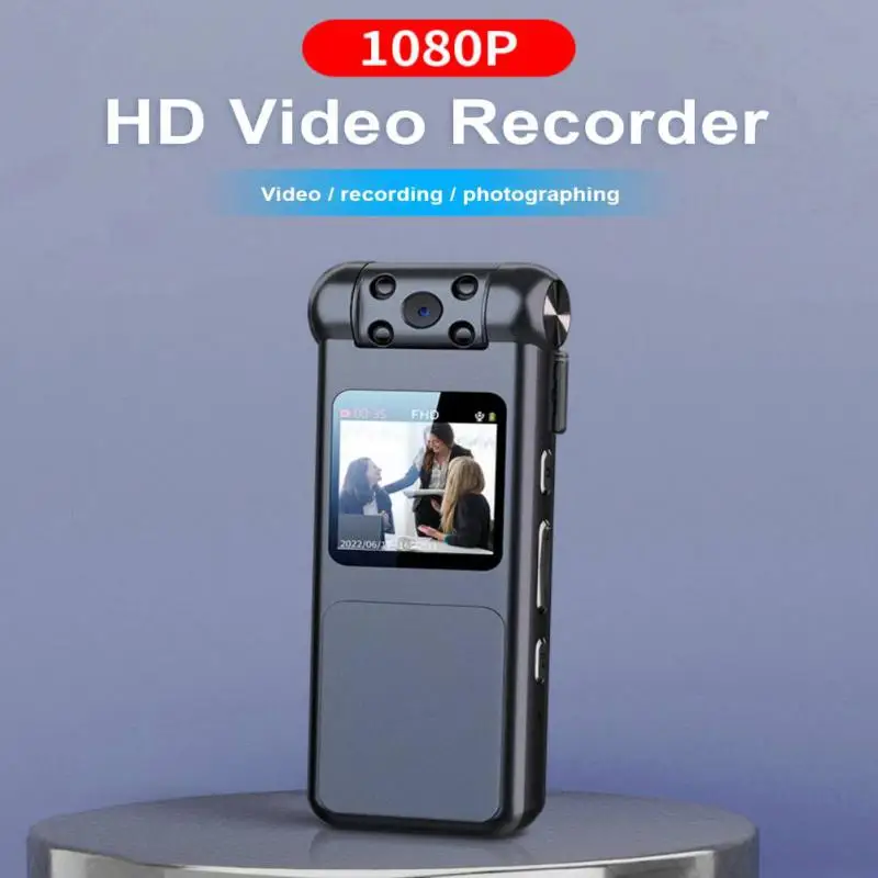 

One-click Recording Audio-visual HD Noise Reduction Recorder Motion Detection Strong Magnetism Clip-on Night Vision Cam