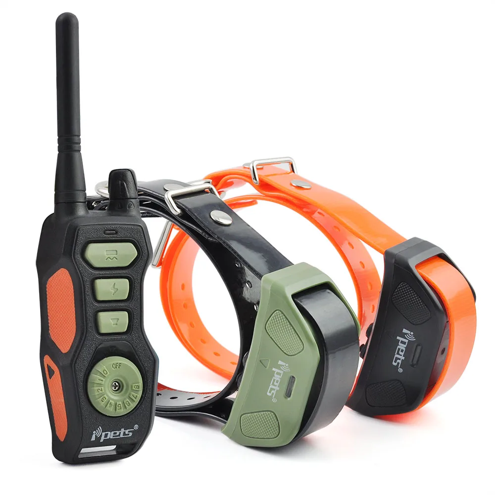 

Ipets 618-2 800M Dog Training shock collar Remote Waterproof and Rechargeable Dog Training Collar