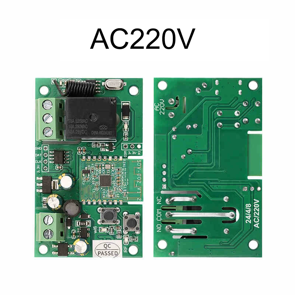 AC220V AC/DC7-32V/DC5V одноканальный Wi-Fi 2 4G Bluetooth-совместимый релейный модуль Type-C