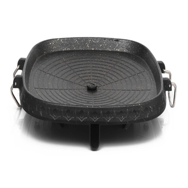 1 шт. Квадратная тарелка для барбекю в Корейском стиле с камнем портативная