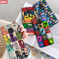 marvel avengers logo phone case 6 53 inch for xiaomi redmi 10x 4g funda coque shockproof comics bumper