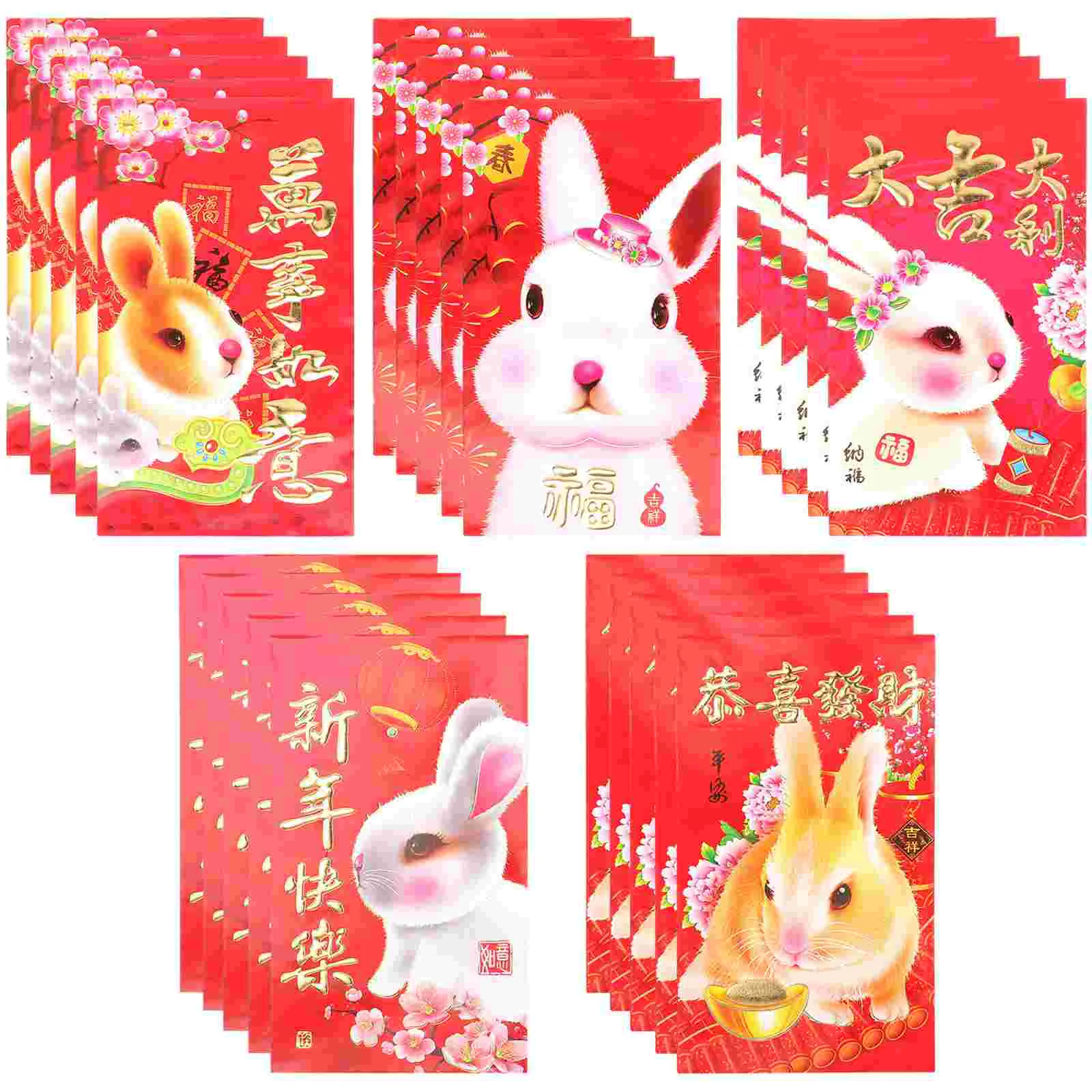 

Envelopes Red Year New Rabbit Money Packet Chinese Lucky Spring Festival Cash Zodiac Hongbaosee Gift Pockets Pocket Cartoon