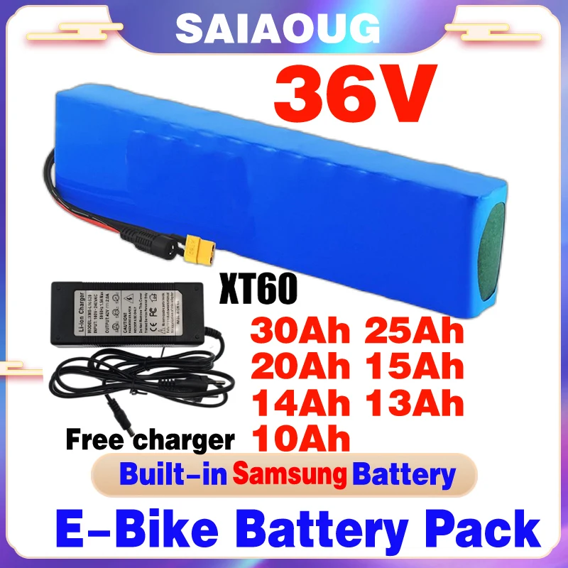 

36v 13ah 14ah 15ah 30ah 18650 Lithium Battery Electric Bike Battery 36v 10ah Fahrrad Akku Fiets Accu 36 Volt Batterie 36v 20ah