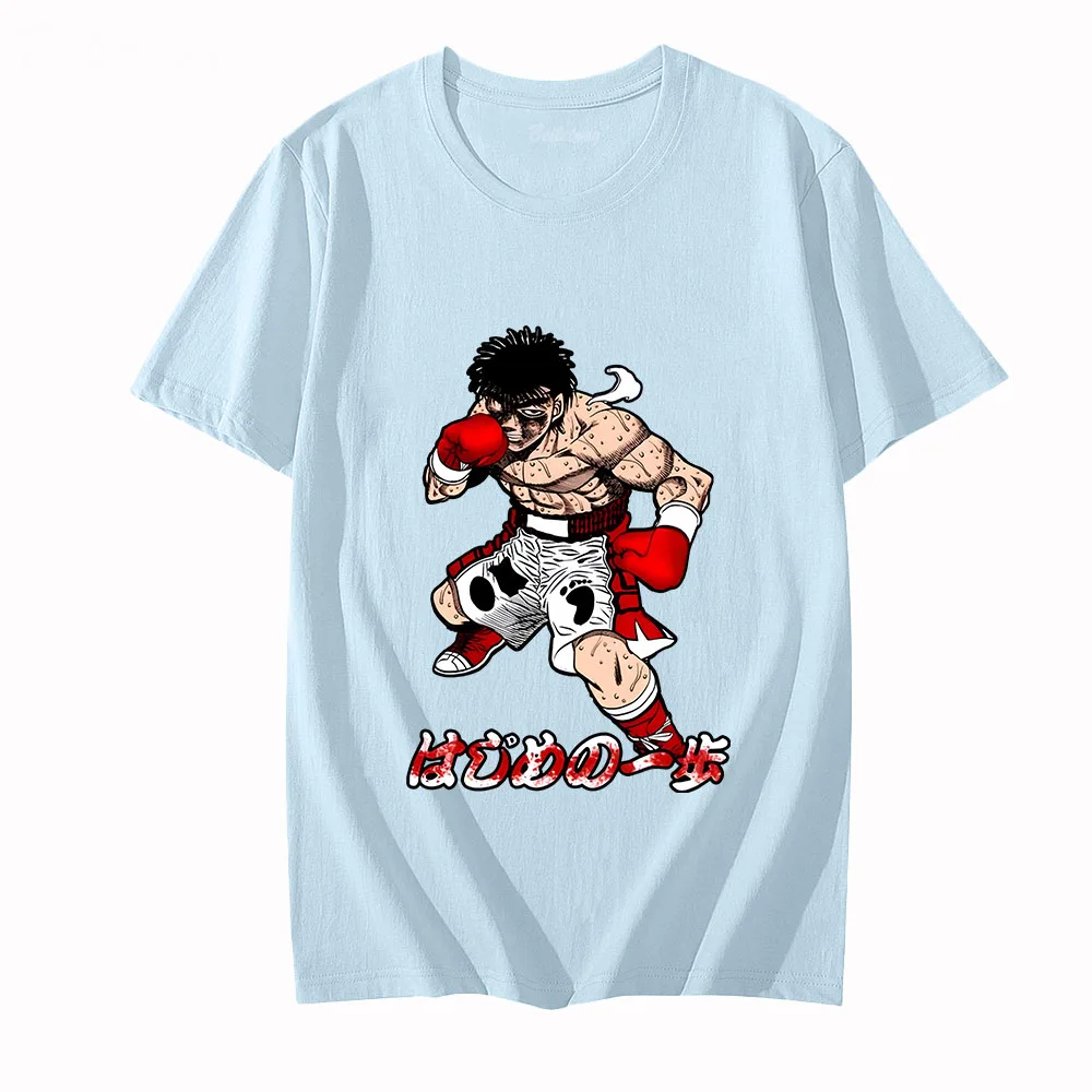 

Hajime No Ippo The Fighting! KAMOGAWA T-shirts MEN Boxing Cool Boy Fashion Tshirts 100% Cotton T Shirts Spring and Summer Casual