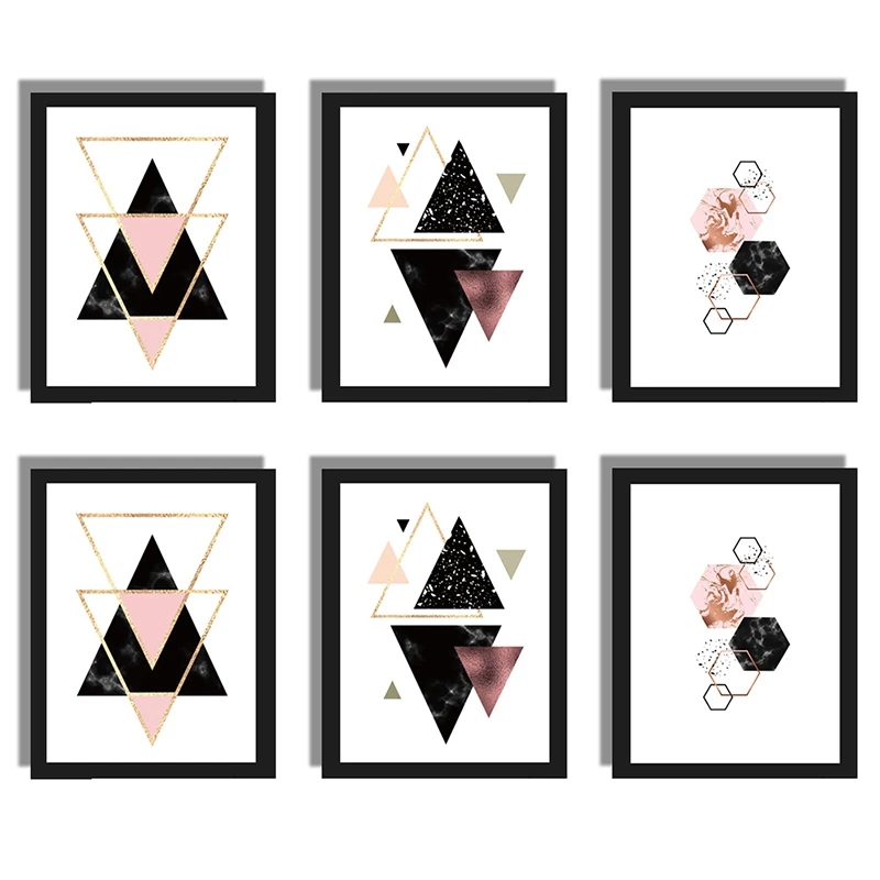 

6 шт./набор, декоративные настенные картины, 21 х30 см