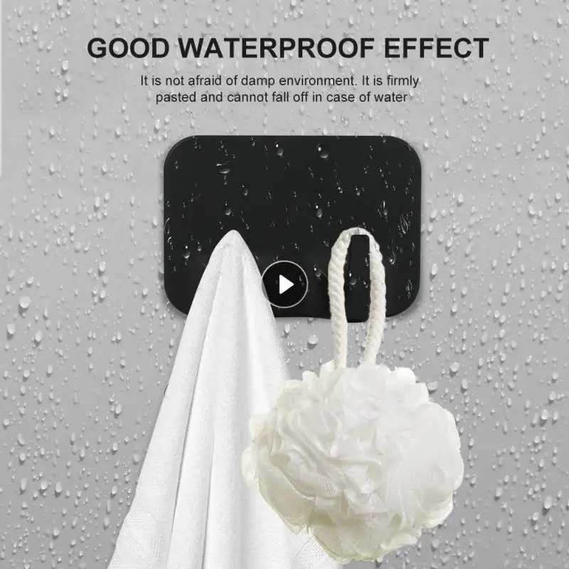 New Strong Hook Double-headed Hook Kitchen Creative Hook Door Rear Hook Sticky Hook Hook Free Punching High-quality Sticky Hook