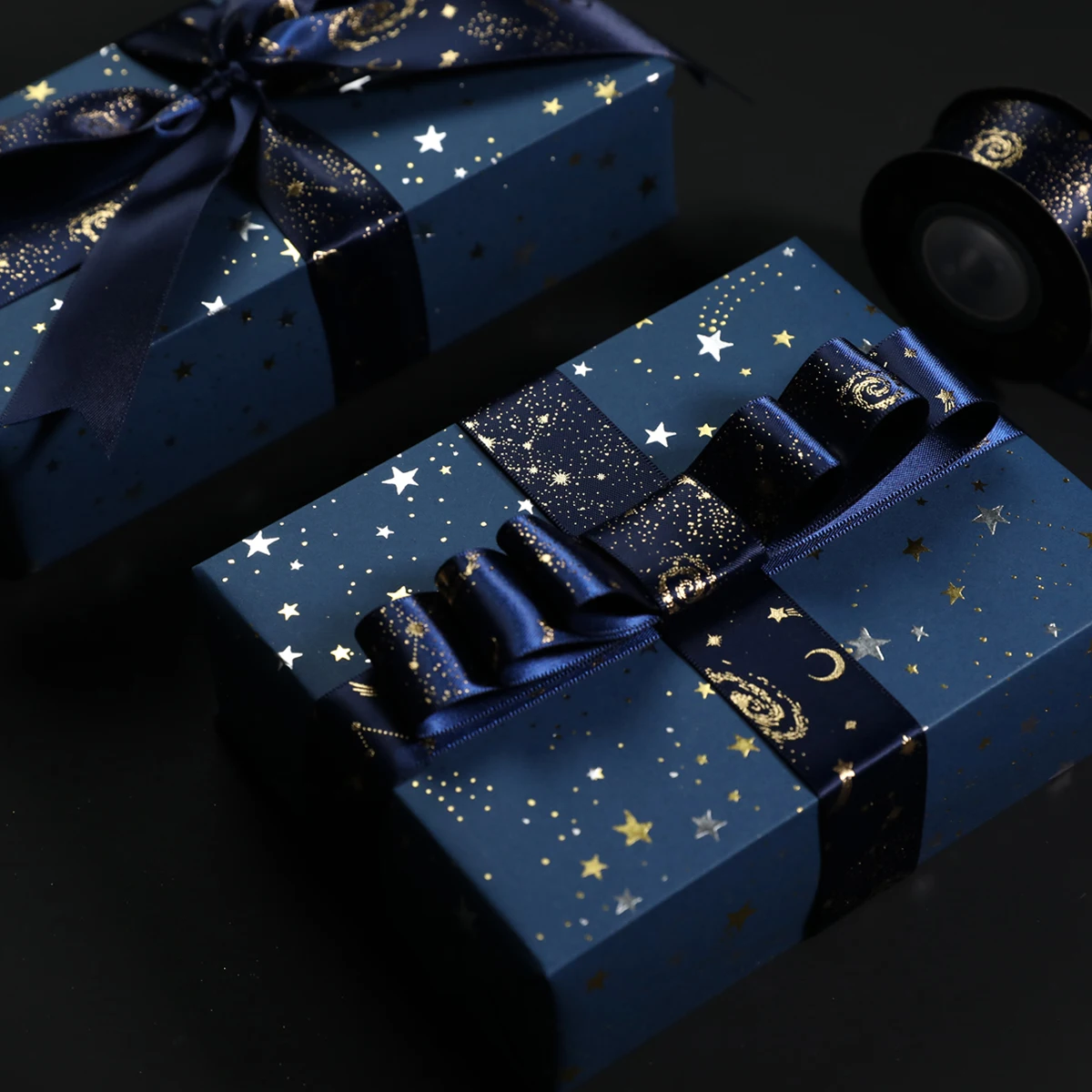 Meteor Ribbon Gold Silver Christmas Gift Box Bow Ribbon Gift