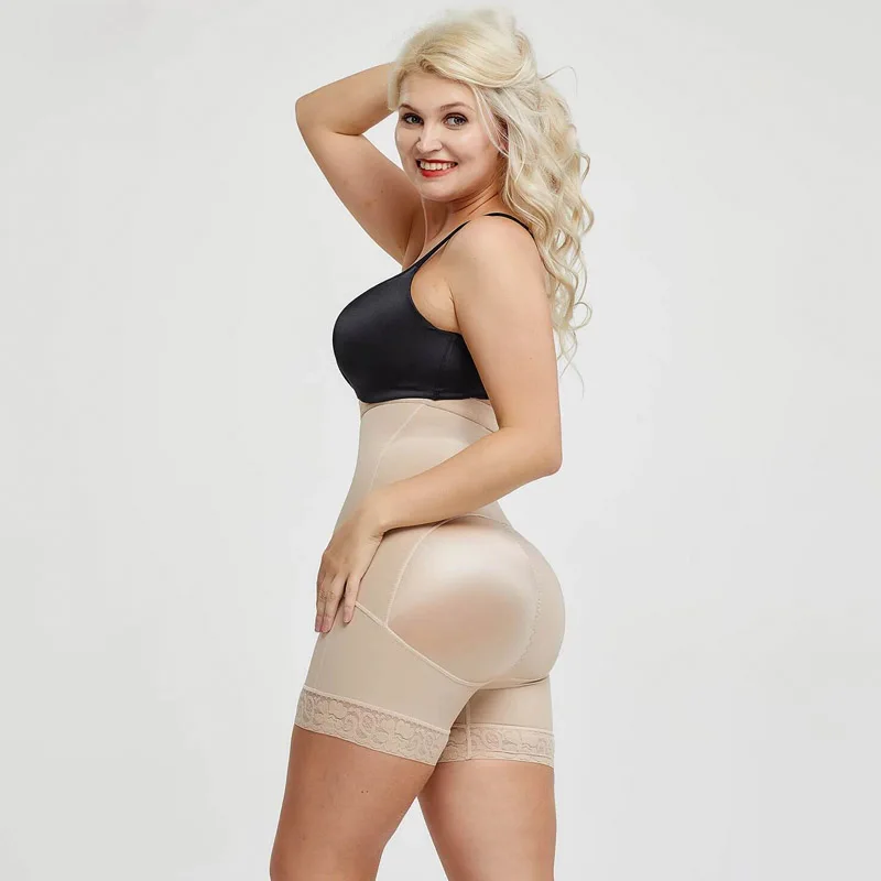 High Waist Tummy Control Shorts girdle Slimming Fajas Lace Body Shaper compression garment kim kardashian dress Tik Tok