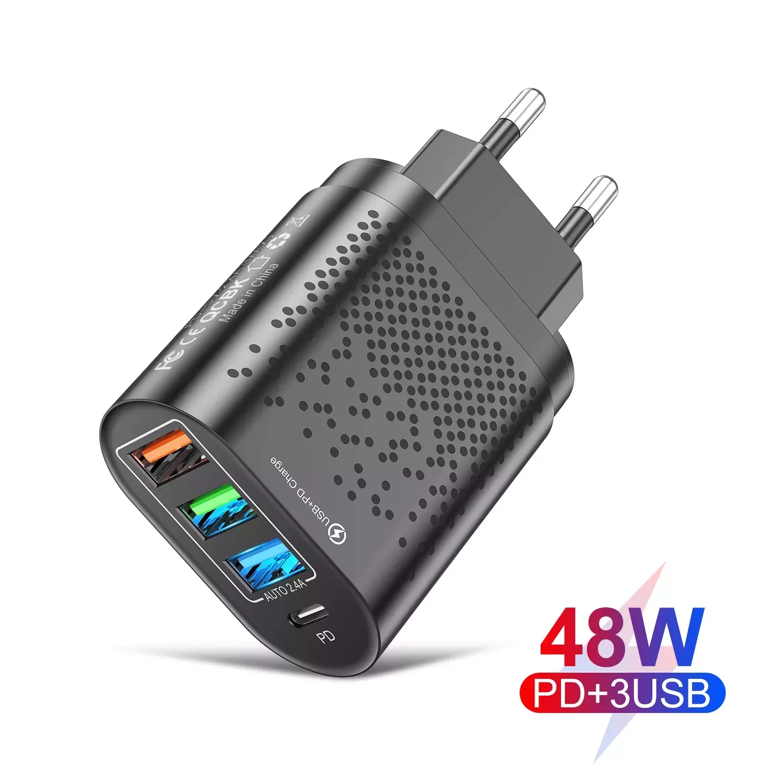 

Сетевое зарядное устройство с 5 портами USB Type-C, 75 Вт