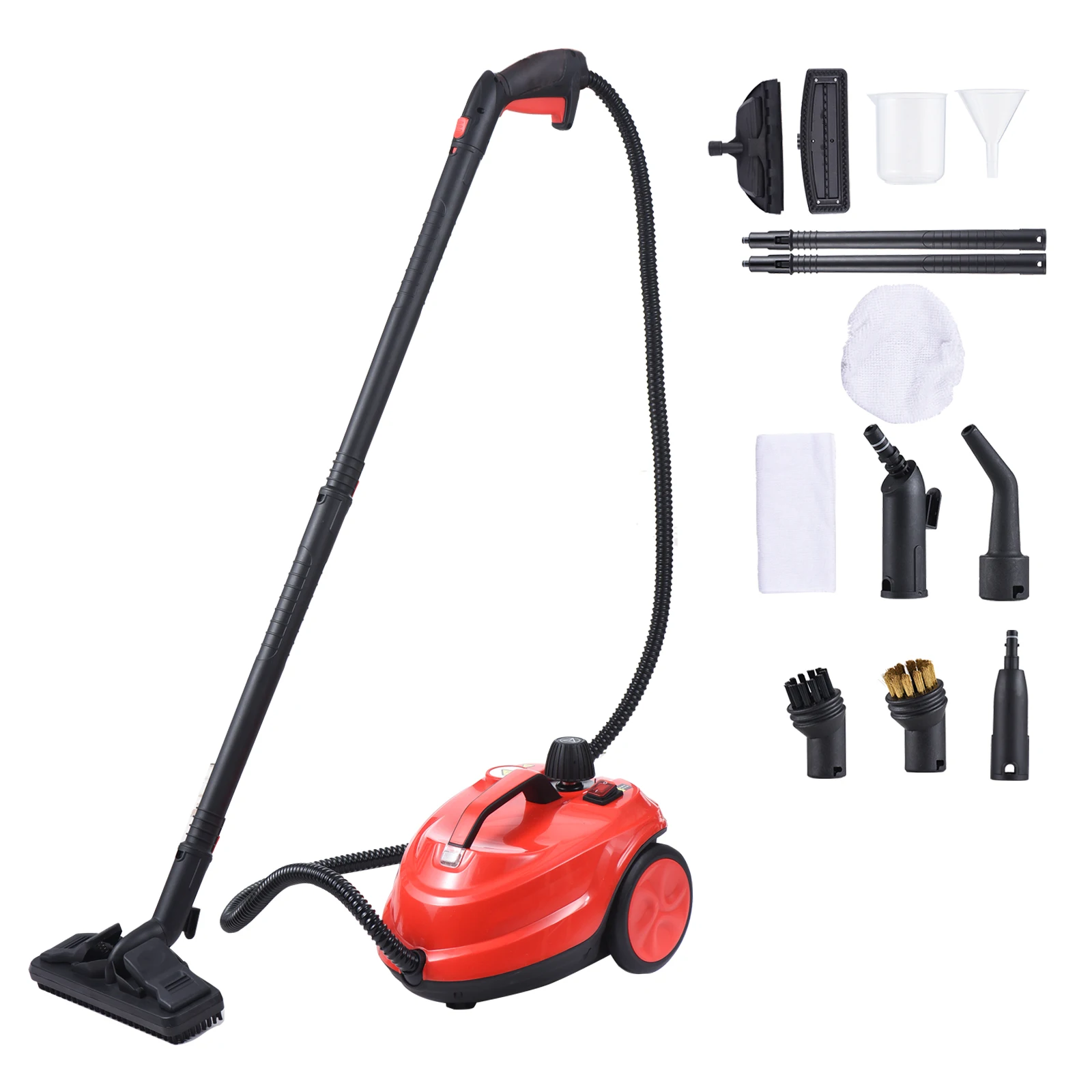 2000W Steam Cleaner with 16 Accessories 1.8L Tank 5 Bar Pres