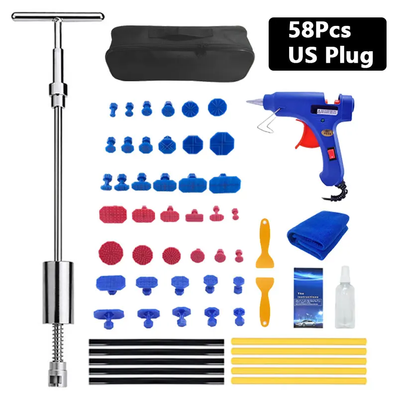 

Набор инструментов для ремонта автомобильных вмятин 42 см, автомобильный съемник для вмятин, малые вмятины, набор для ремонта вмятин без краски, средство для удаления вмятин