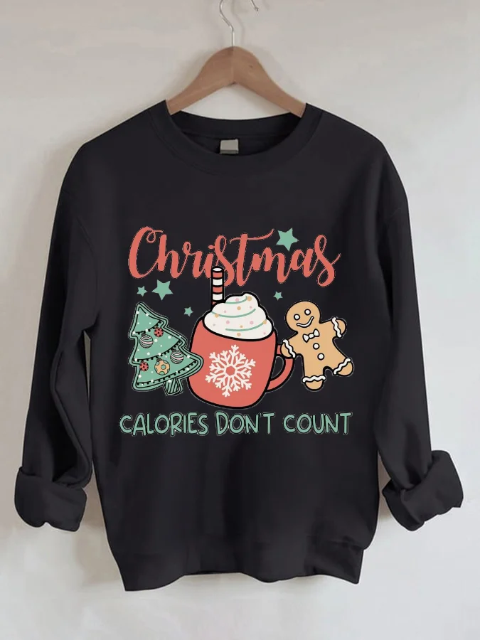 

Свитшот с длинным рукавом и рождественским принтом