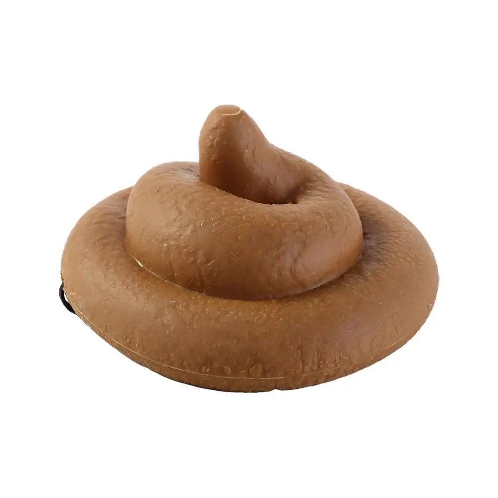 Headdress Poop Hat Fake PVC Realistic Turd Mischief Gadget Funny Simulation Gift