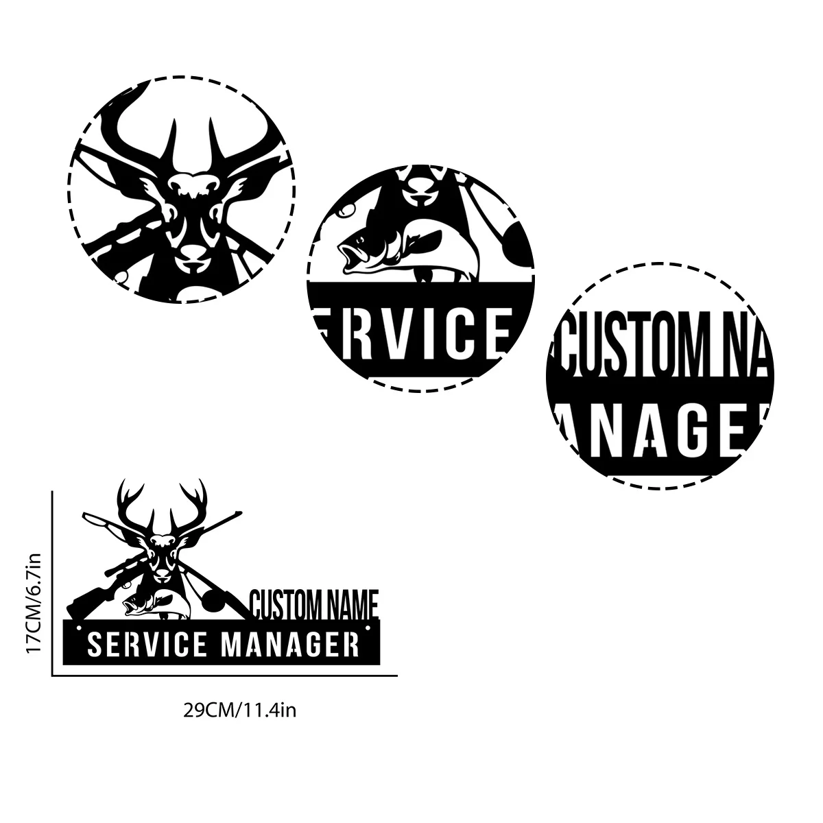 Пользовательский стол для охоты и рыбалки на оленей именная табличка клине