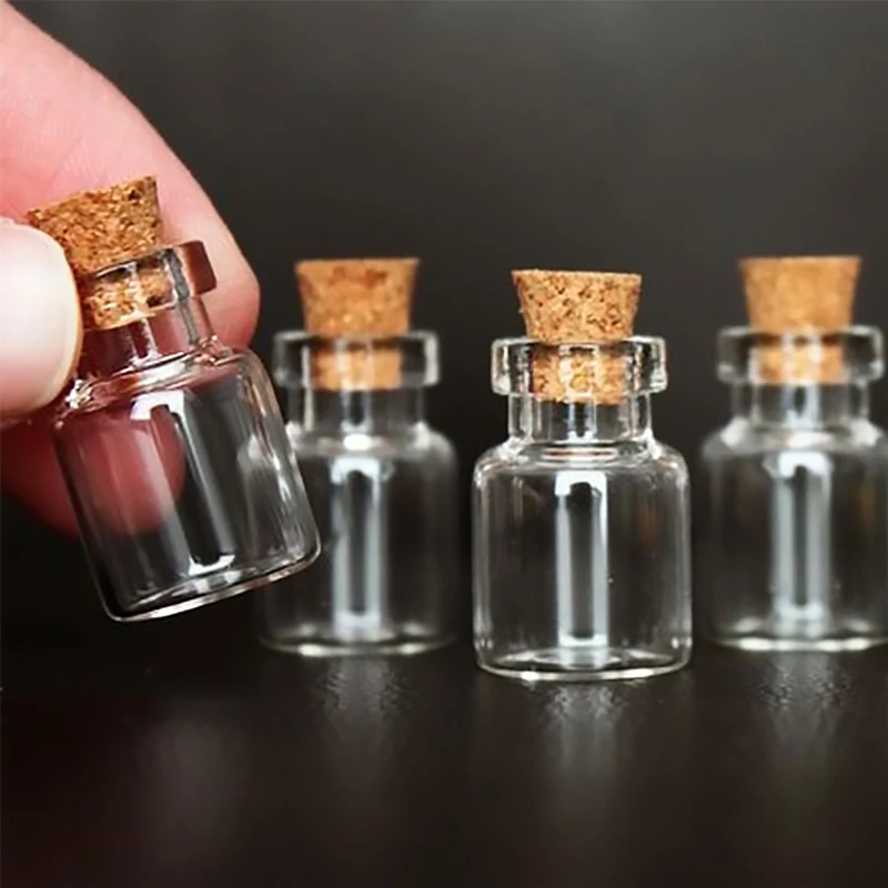 

Bottles Clear With Stopper Bottle Jars Bottle Bottles Cork Wishing Message Empty Spice Glass Mini Clear Gift Vials Drifting