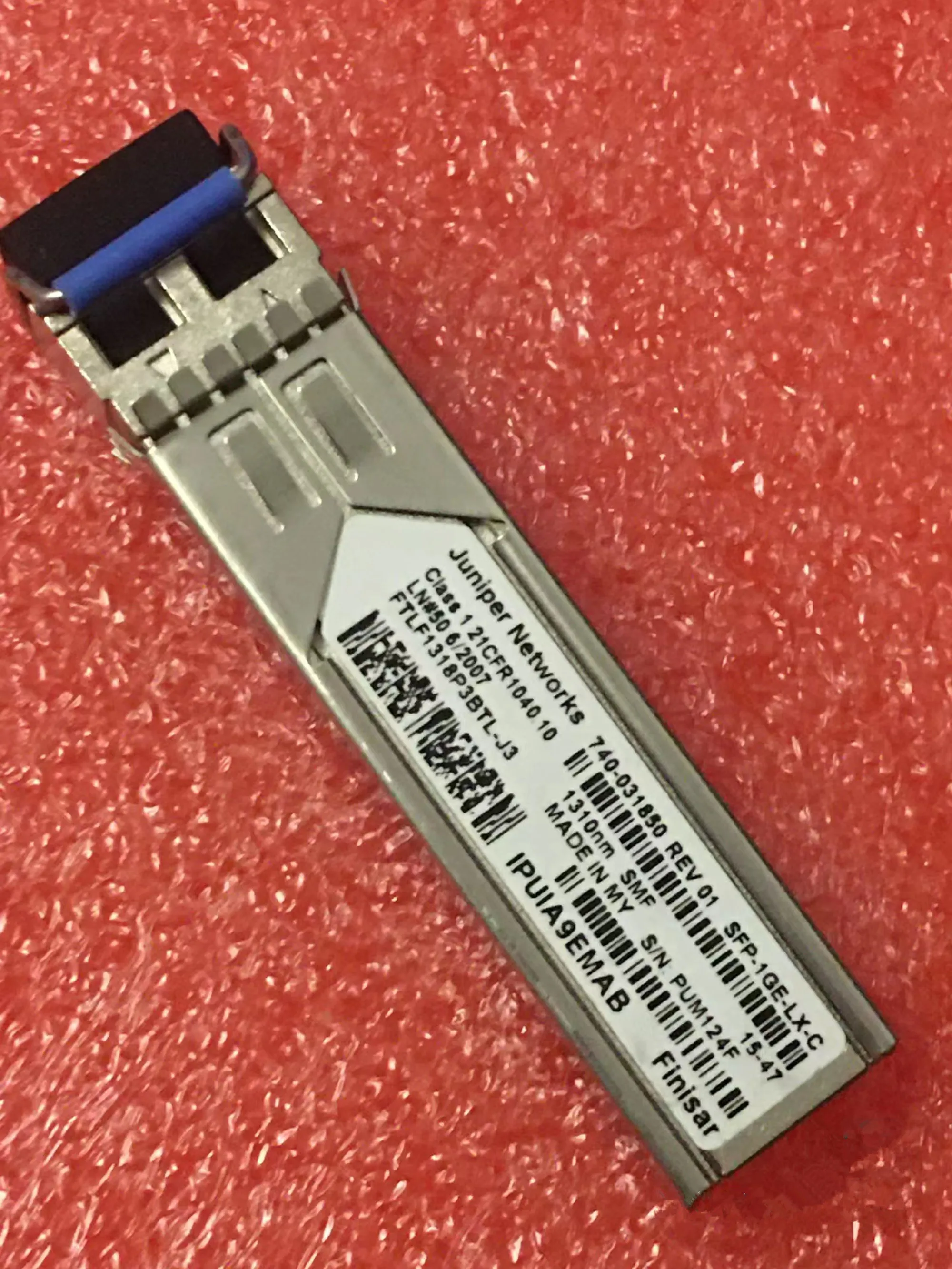 Juniper 1310nm Gigabit Fiber Optical Module/740-031850 SFP-1GE-LX-C FTLF1318D3BTL-J3 Juniper Single Mode SFP Transceiver