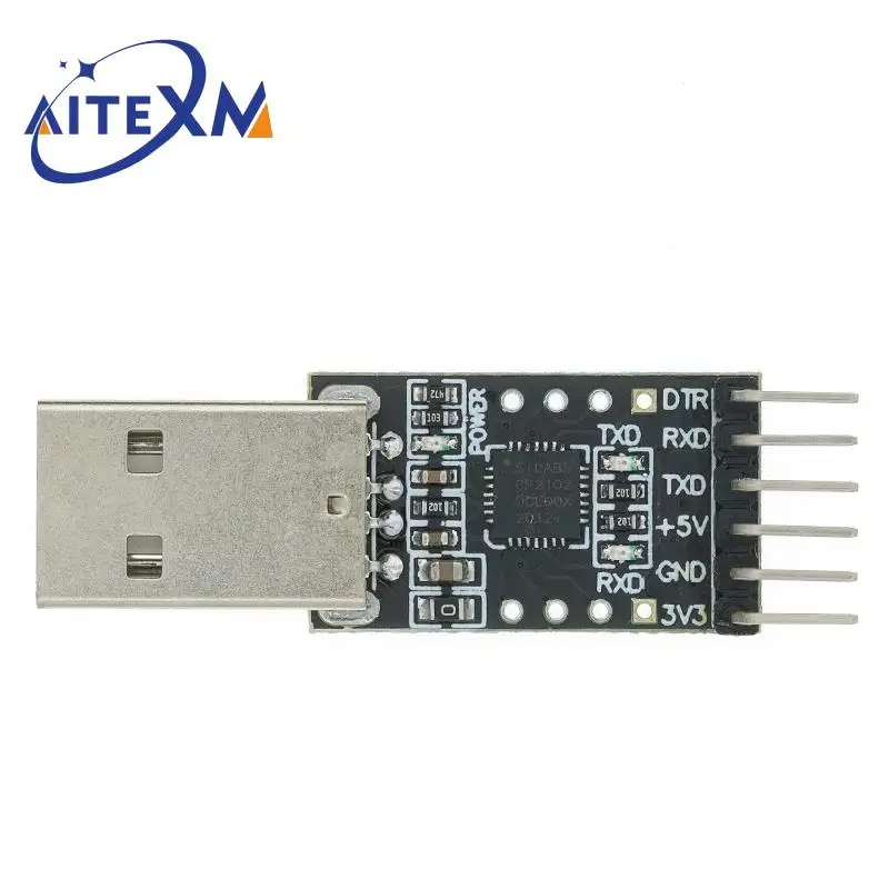 5-контактный разъем CP2102 USB 2 0 для UART TTL модуль последовательный преобразователь STC