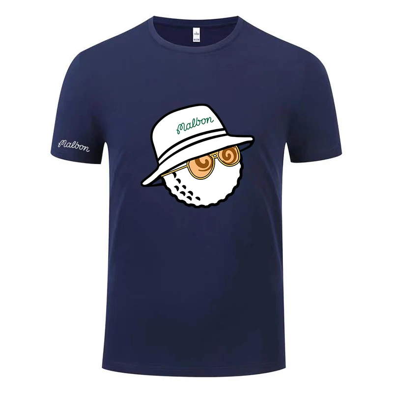 Golf T-shirt Men's and Women's 2023 Summer Cotton Tees Golf Tops Golf Bucket Hat Short Sleeve Fashion Couple Loose Golf Clothing