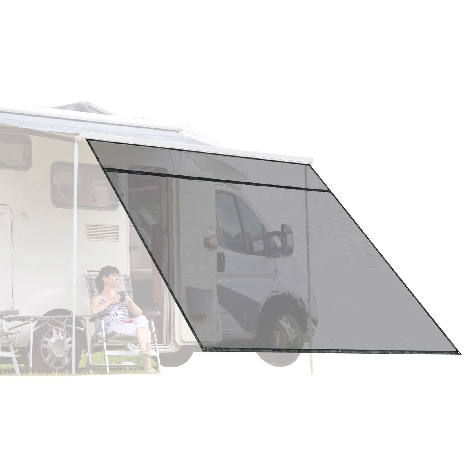 

8x10ft Multi-functional RV Sun Shelter UV Protection RV Awning Sun Shade