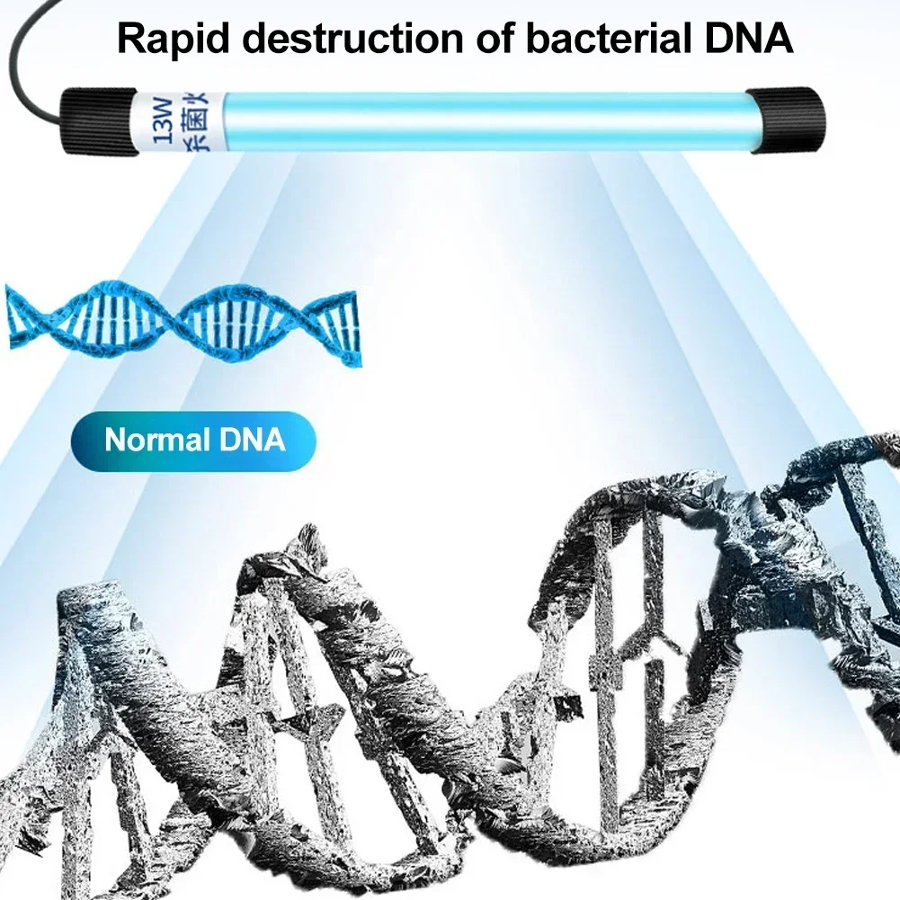 5-13 Вт аквариумный погружной УФ-стерилизатор лампа очиститель воды для аквариума