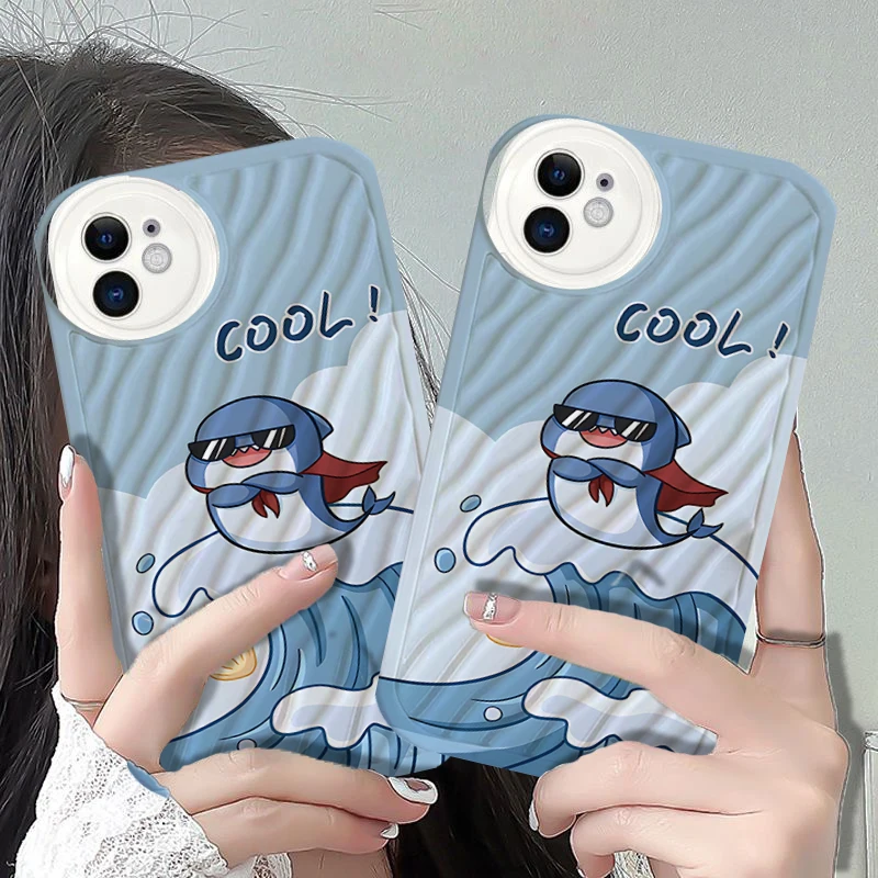 

Water Ripple Lovely Cool Surfing Phone Case For iPhone 14 13 12 11 Pro Max Mini XS Max XR 8 Plus SE3 Protection Back Cover