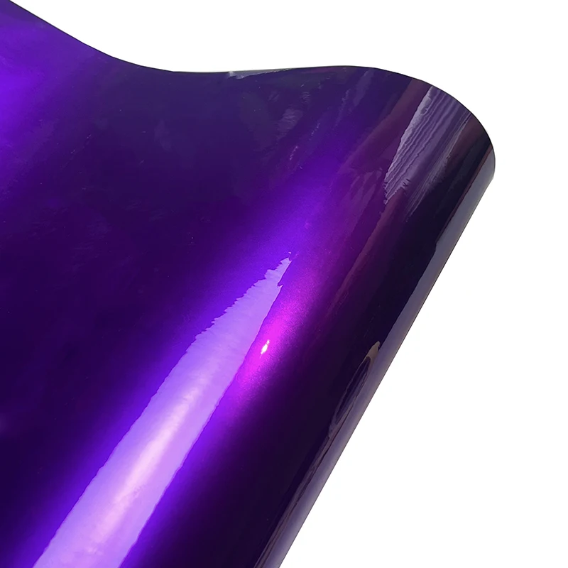 

Ультраглянцевая Фиолетовая Металлическая Виниловая Пленка В Рулоне, Самоклеящаяся, Для Автомобилей И Мотоциклов
