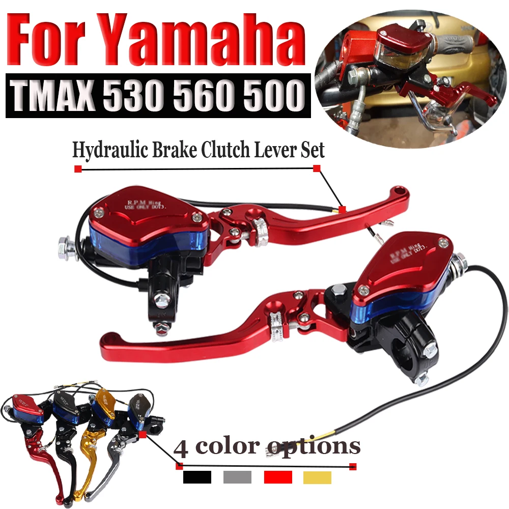 

For YAMAHA TMAX530 NMAX560 T-MAX Tmax 530 560 500 Handlebar Hydraulic Brake Clutch Lever Brake Master Cylinder Fluid Reservoir