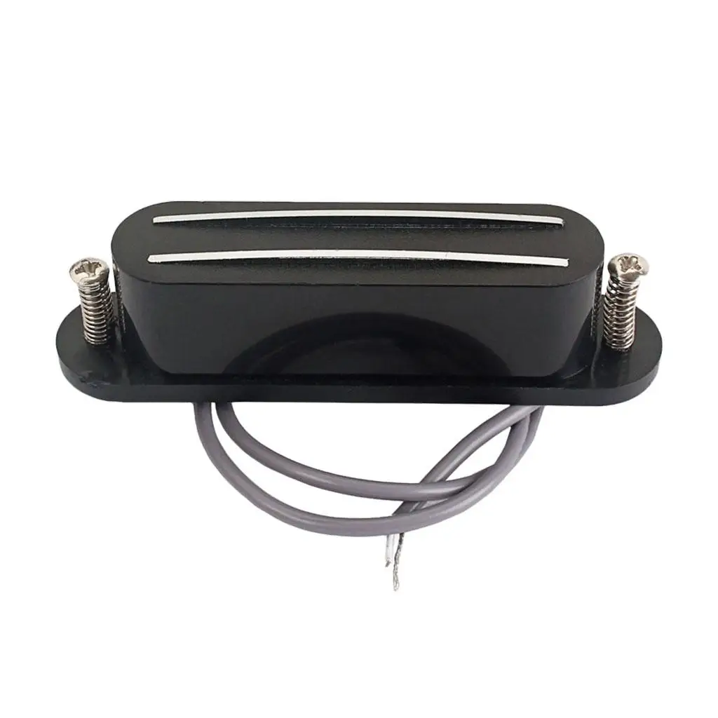 

Durable Dual Hot Rail Humbucker Pickup Black for Mandolin/Cigar Box Guitar DIY Parts