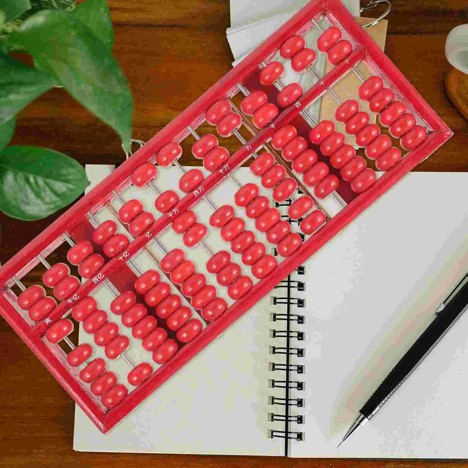 

Students Accounting Abacus Learning 7-beads Arithmetic Portable Wood Wooden Adults