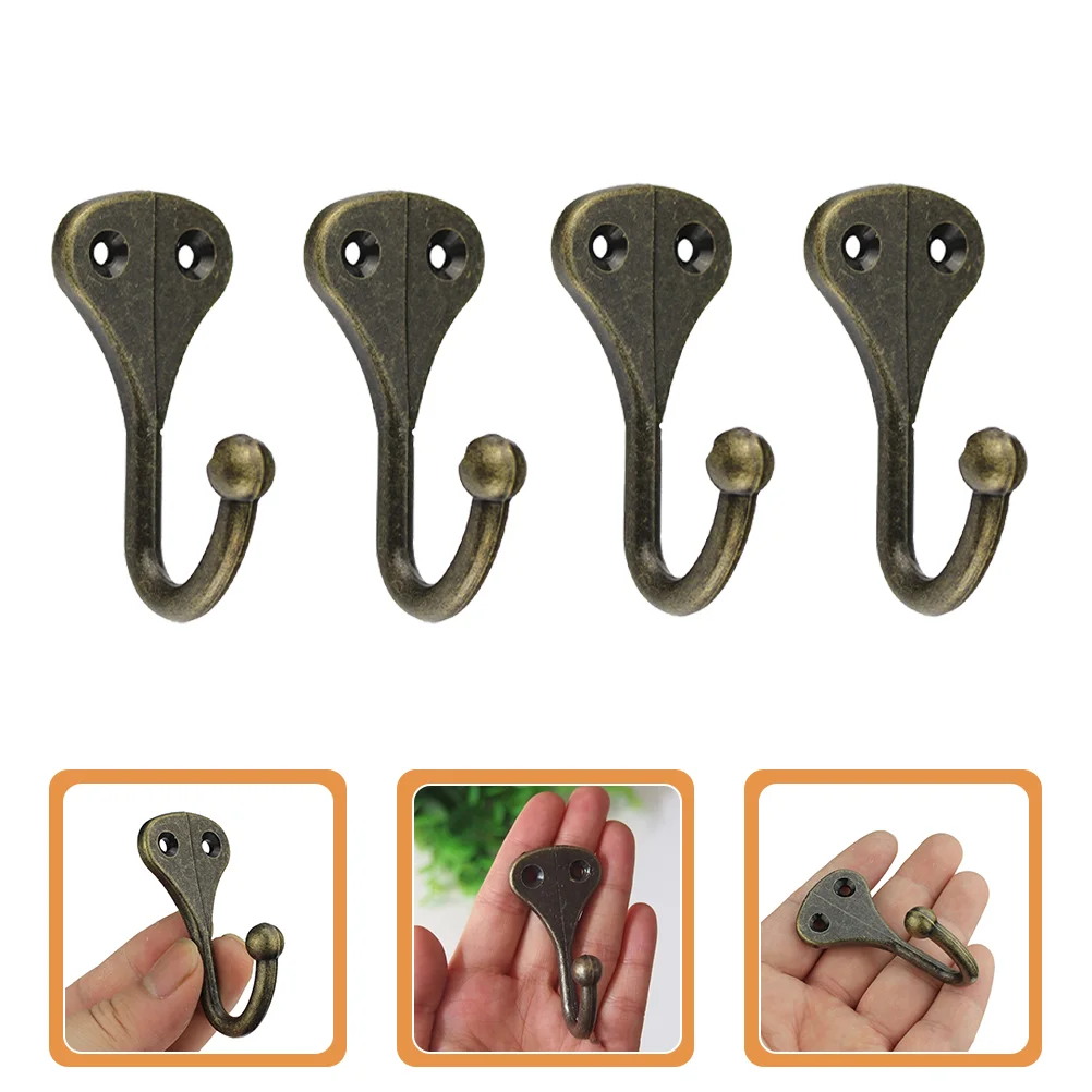 

Hooks Wall Hanger Hook Coat Hat Rack Hanging Clothes Robe Rustic Metal Heavy Duty Mounted Vintage Towelsingle Storage Tools